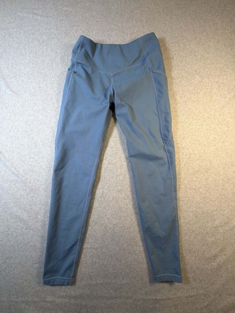 Baleaf Women's High Waisted Leggings with Pockets Blue Size S
